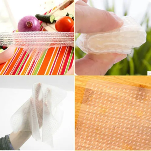 1 Piece Cling Film Kitchen Tool Food Fresh Keep New Silicone Wrap Seal Cover Stretch Durable S/M/L