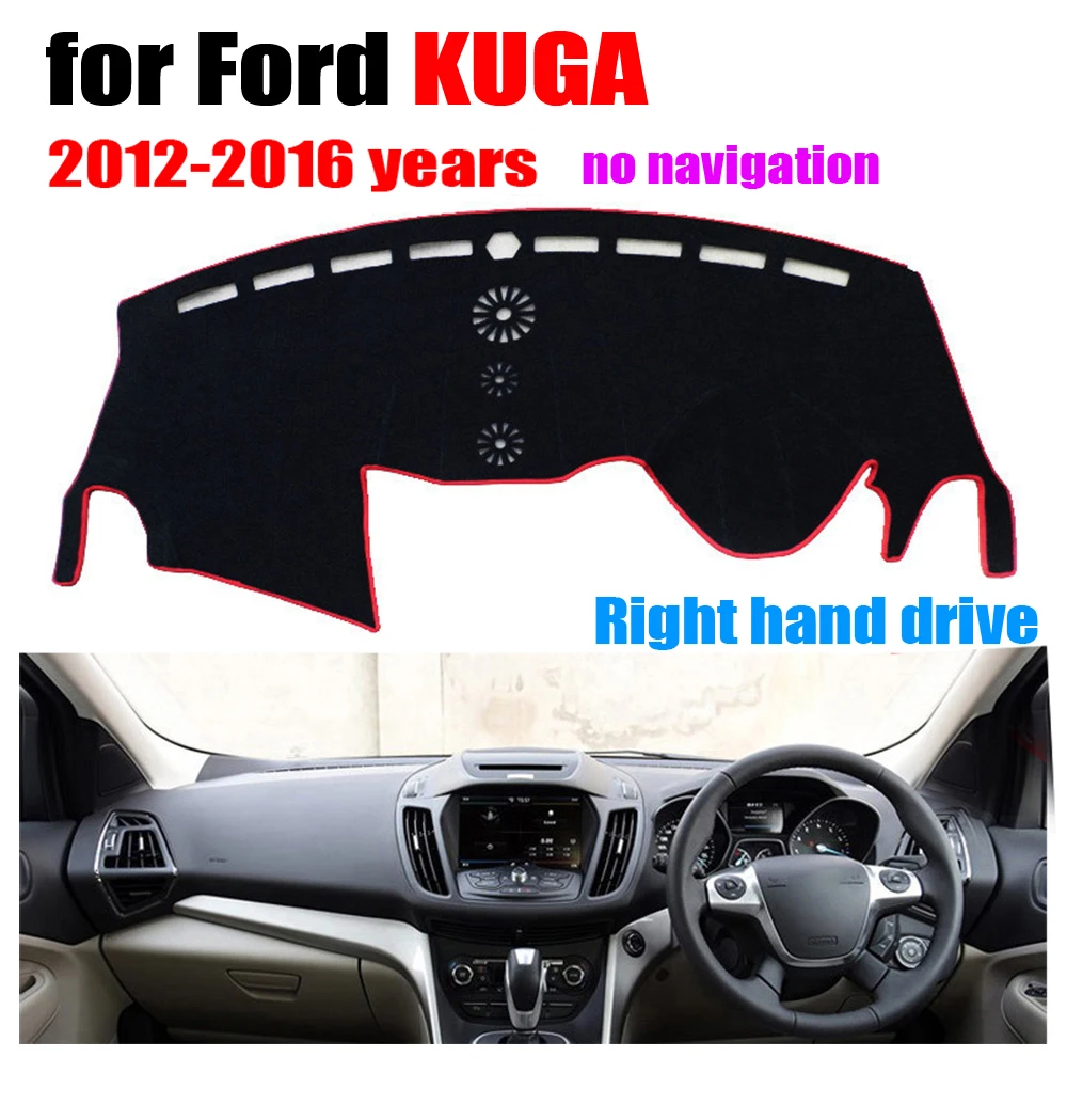 Чехлы для приборной панели автомобиля коврик для FORD Escape/KUGA без навигации 2012- правый руль
