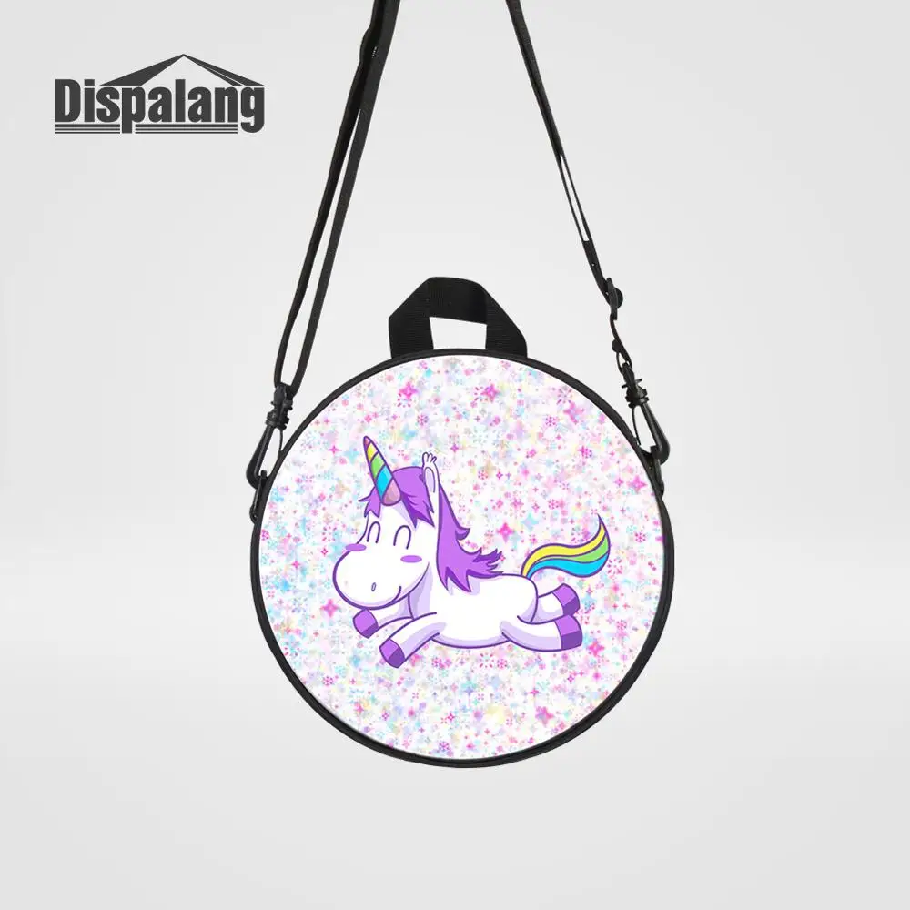 Backpack54 Мини-сумка-мессенджер с изображением животных, единорога, Льва, тигра, медведя, маленького мальчика и девочки, маленький круглый рюкзак для школы, Детская сумка через плечо - Цвет: Backpack54