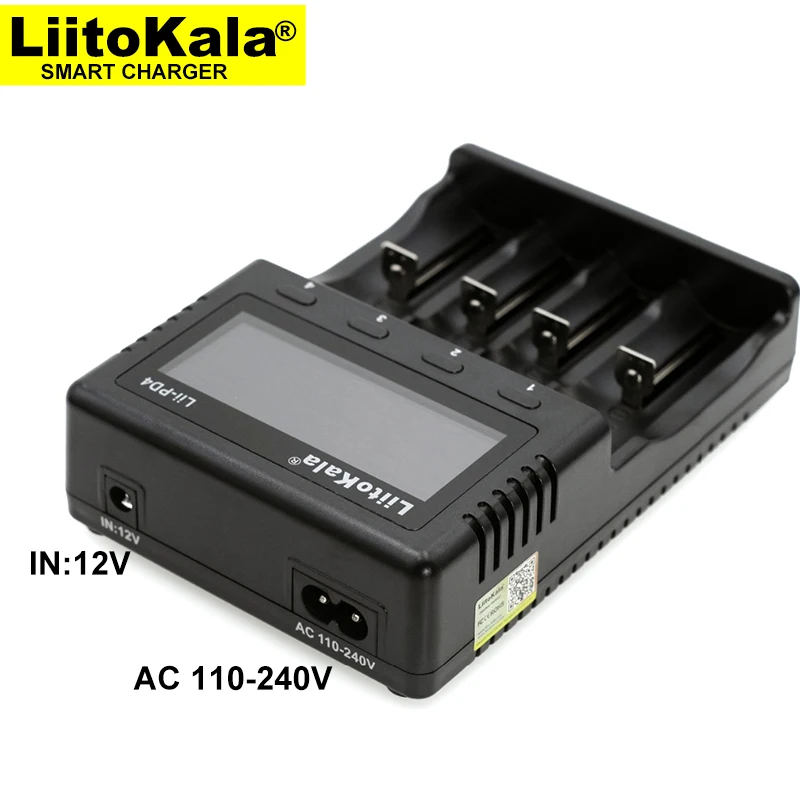 Battery Charger Battery Charger Adapter Liitokala lii-pd4 lii-PD2 lii-202 lii-402 Battery Charger 18650 3.7V 21700 Charger 14500 26650 1.2V AA NiMH Battery