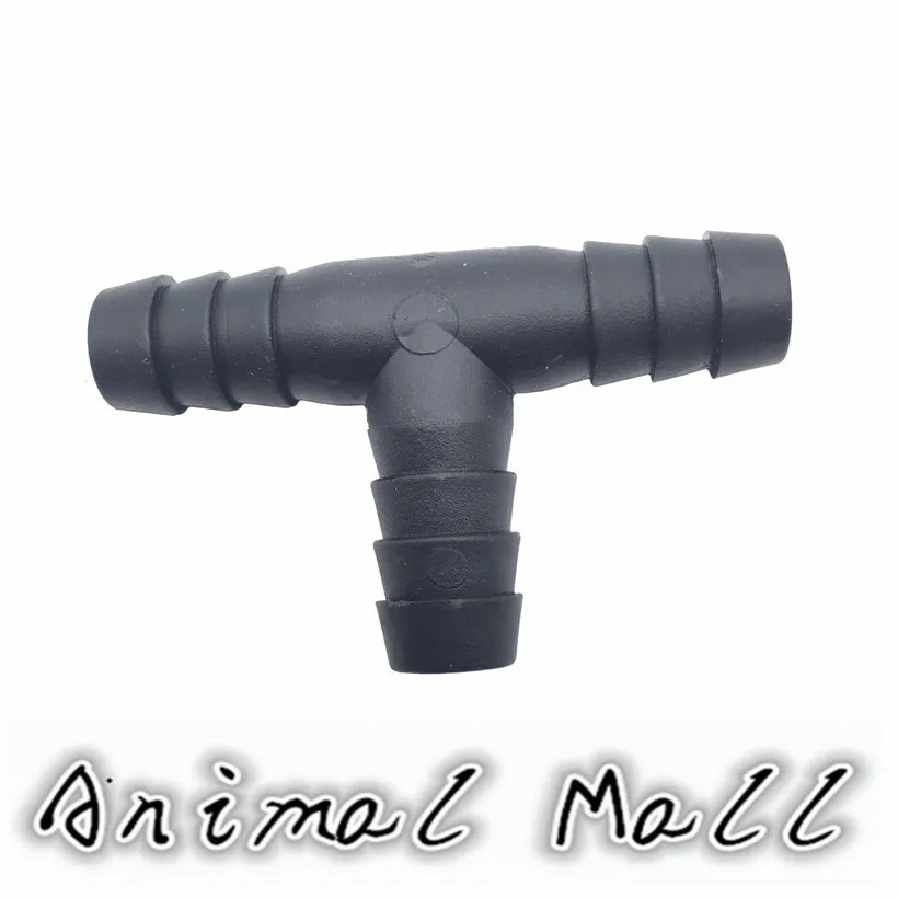 9.5 mm pipes Tee plastic pipe Poultry drinking water system Animals drinking Tool Gardens necessary Bird 50 Pcs poultry drinking accessories