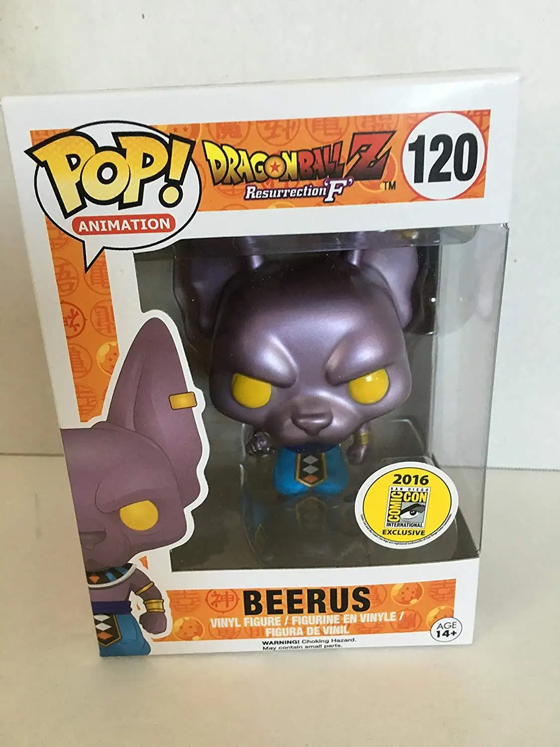 Funko pop Amine Dragon Ball PORUNGA SUPER SAIYAN GOKU Golden Frieza GREAT VEGETA Виниловая фигурка Коллекционная модель с коробкой - Цвет: 120 BEERUS CON