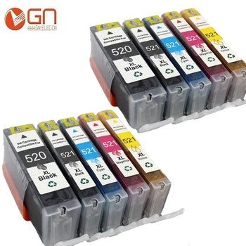 

GN 10pcs for Canon PGI520xl CLI521xl PGI 520 XL CLI 521 XL compatible ink cartridge for Canon MP540 MP550 MP560 MP630 MP640