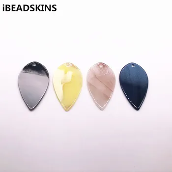 

New arrival! 55x32mm 50pcs Acrylic leaf shape charm for earrings accessories/Earring parts Earring handmade jewelry DIY making