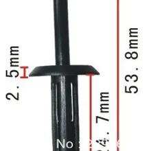 100 шт. глухая заклепка для GM: 10109689,12337915 пластиковые зажимы для автомобилей Boby Авто крепежи пластиковые заклепки