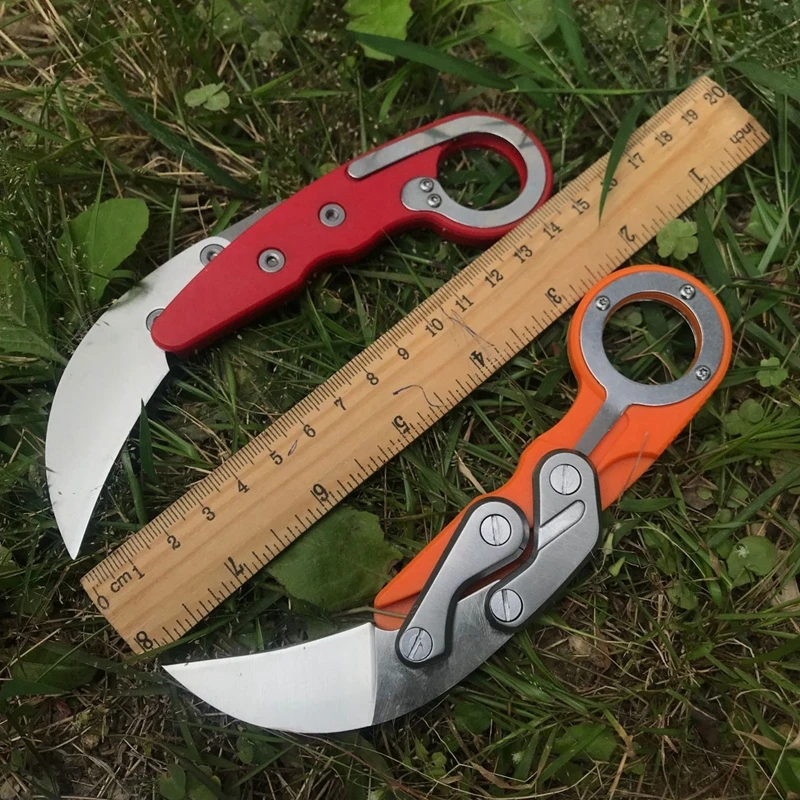 Кемпинг портативный открытый охотничий механический складной нож Karambit коготь