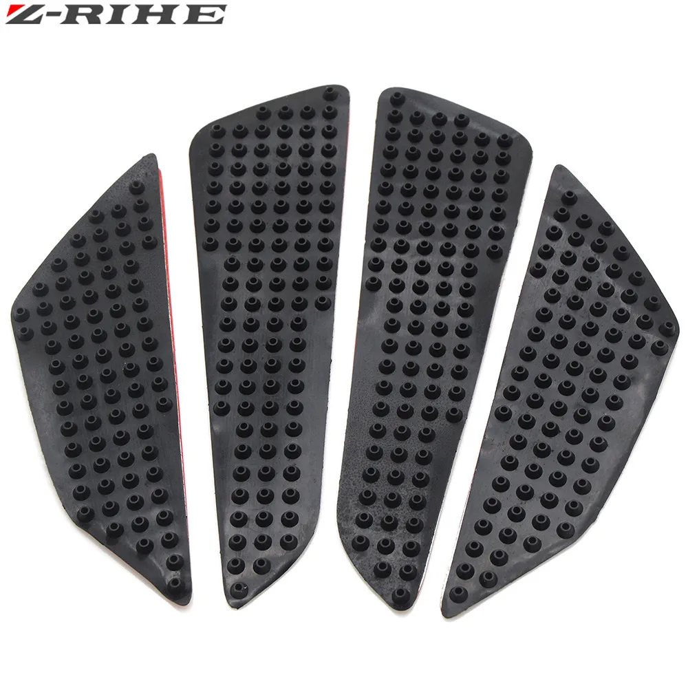 Universal motorcycle Tank Traction Pad Kit Top black Stickers decals for kawasaki Yamaha YZF-R6 YZF-R1 FZ8 FZ800 R1M FZ1 Aprilia |