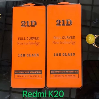

1000pcs 21D Tempered Glass Full Cover Anti-Scratch For Xiaomi Redmi Note 9 Pro Max 8 8A K30 K20 Poco X2 Film Screen Protector