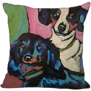 

Custom Decorative Pillowcase Ruby Toothy Cute Dog Square Zippered Pillow Cover35X35,40x40,45x45cm(One Side)180516-35
