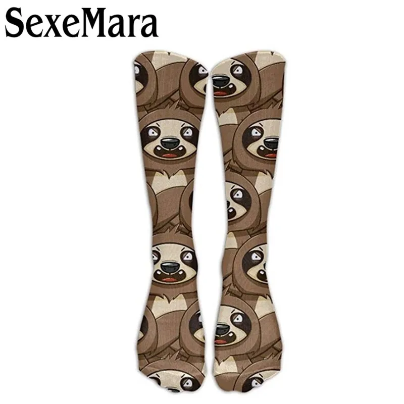 

Sexemara New Style Adult Unisex Cotton Socks Funny Print Harajuku 3D High Ankle Socks Print For Men Women Long Sock 5QRD9