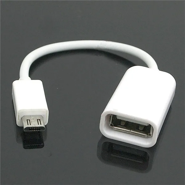 10 см Micro USB OTG Кабель-адаптер черный, белый цвет для Android sony samsung htc LG Tablet PC/MP3/MP4 смартфон Прямая доставка - изображение
