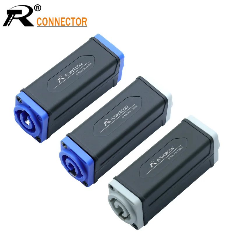 

1pc New Arrival LED PowerCon AC Coupler Adapter Extender connector High quality Speakon Panel mount straight adapter