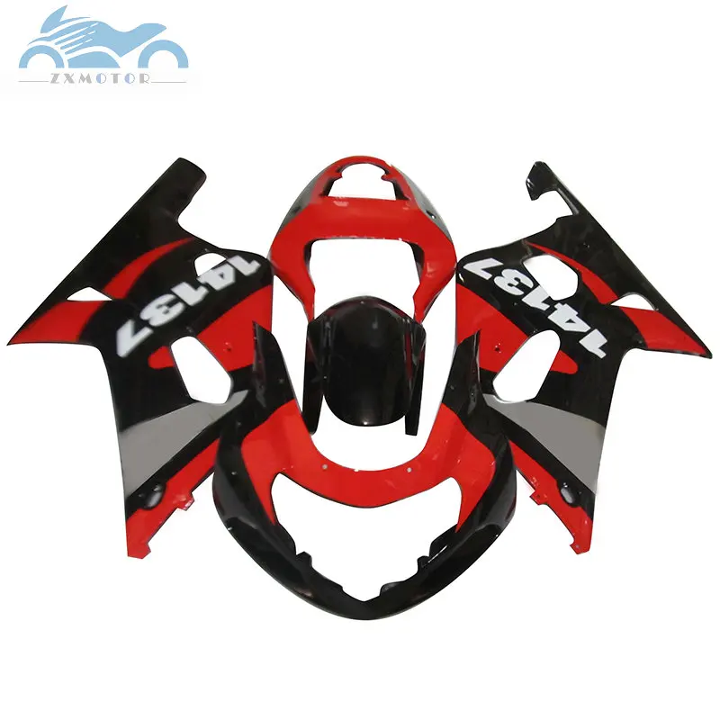 Тела Обтекатели для Suzuki K1 GSXR 600 GSXR750 2001-2003 road гоночный мотоцикл обтекаемой формы комплекты GSX600 R750 01 02 03 красный черный части