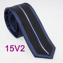 YIBEI coahella Ties тонкий черный с темно-синим бортиком в Вертикальную Полоску Тонкий галстук из микрофибры 6 см узкий галстук на шею свадьба