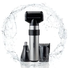 3 в 1 многофункциональная Электробритва Моющаяся бритва поршневая перезаряжаемая Мужская бритвенная машина зажим для носа триммер