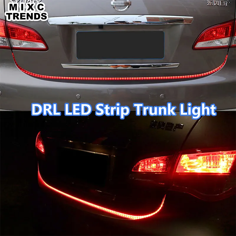 MIXC TRENDS 120CM car styling DRL LED Daytime Running Light Strip trunk