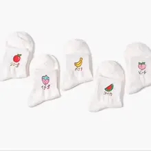 Осенние и зимние Новые Носки с рисунком фруктов