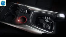 Accessories For Renault Kadjar 2016 2017 2018 Metal Gear Box Control Panel Cover Ring Trim 1