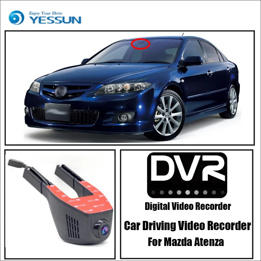 YESSUN for Mazda Atenza Car Driving Video Recorder DVR Mini Control APP Wifi Camera Registrator Dash Cam Original Style | Автомобили и