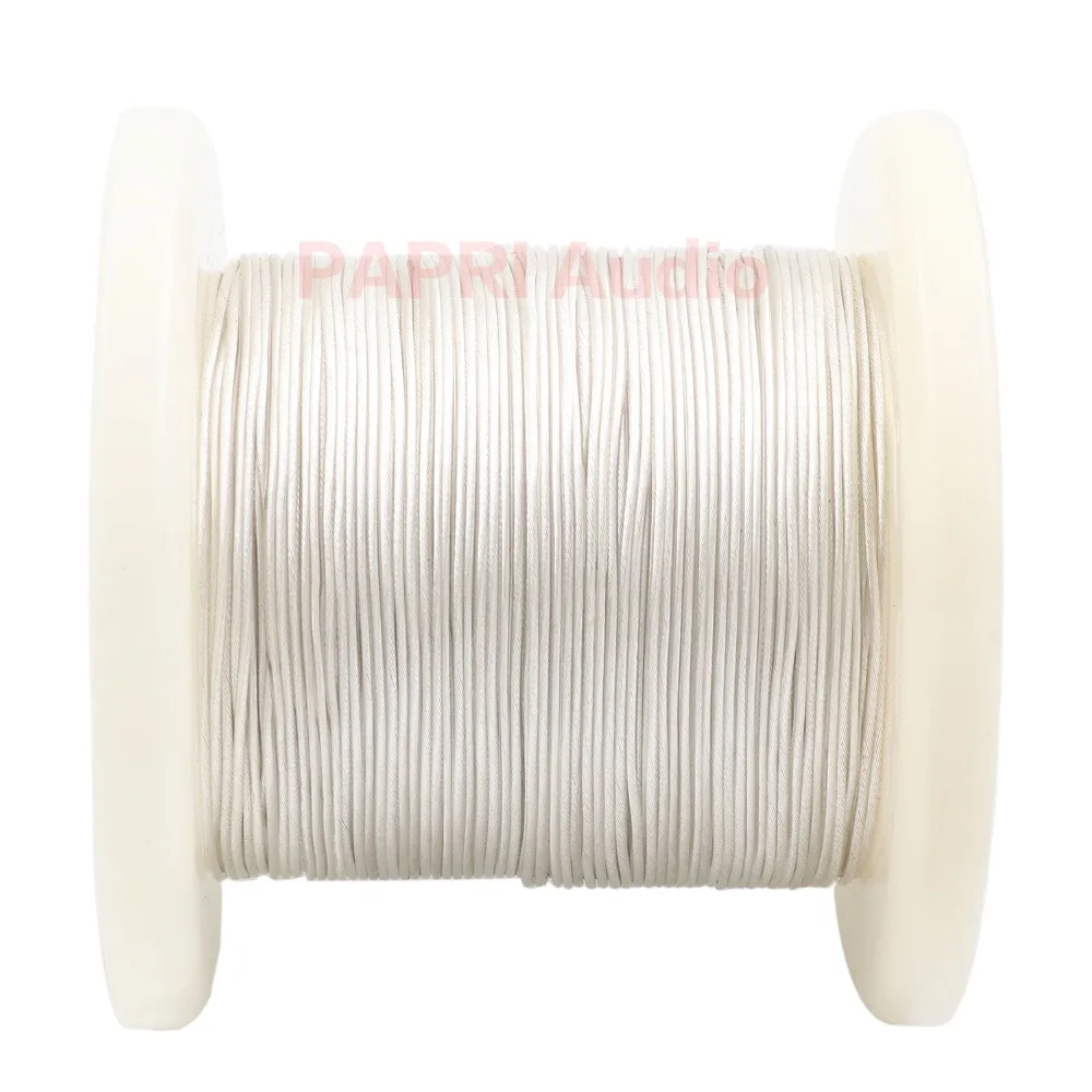 PAPRI Newest GS03 DIY Headphone Cable DIY 4N OCC Silver Litz Structure Hifi Audio Wire For Upgrade Earphone Headsets 16Cores