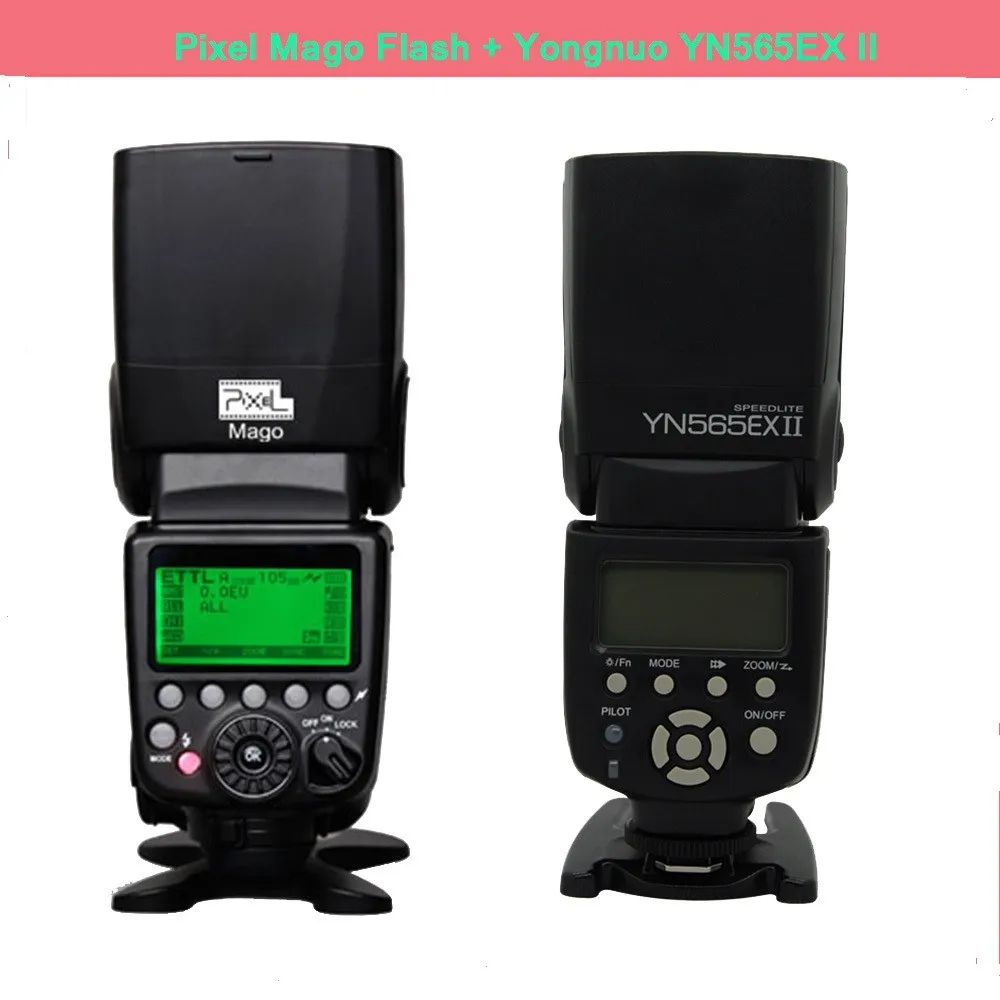 Pixel-Mago-GN65-Wireless-TTL-HSS-LED-Flash-Speedlite-for-Canon-70d-650d-6d-1100d-60d