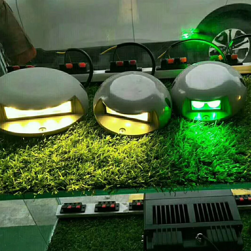 Outdoor LED step light waterproof garden decoration lamps Stair Light Wall Embedded Underground Lamp Lighting Deck Footlights 85-265V IP68 DC12V