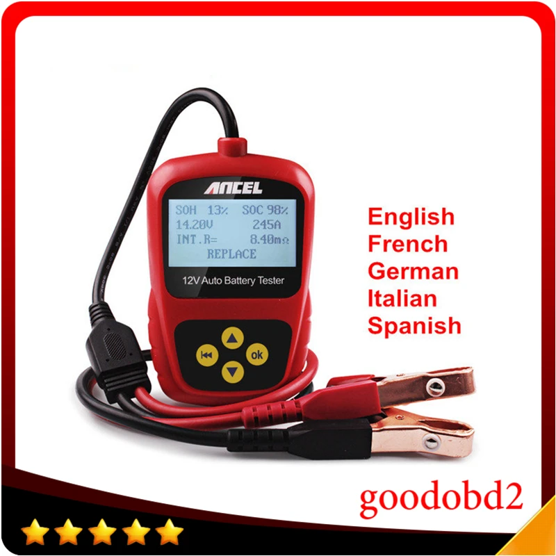 Battery Analyzer Tester Directly Detect Bad Car Cell Battery CCA car 