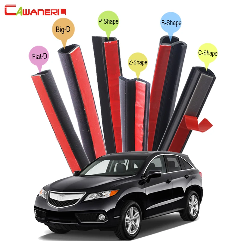 Special Offers Cawanerl Auto Kap 4-Door Kofferbak Rubber Afdichting Seal Strip Kit Auto Afdichting Edge Trim Tochtstrip Voor Acura MDX RDX SLX ZDX