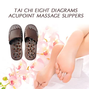 

New Arrival Foot Massage Slippers Acupuncture Therapy Massager Shoes for Legs Shoes Sandals Slippers Healthy Massager