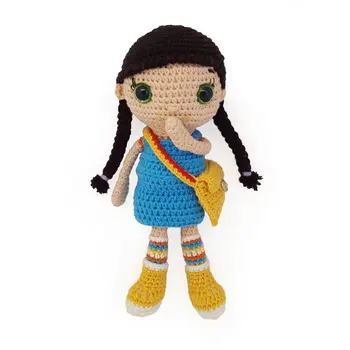 

crochet toys amigurumi handmade rattle doll model number SY140