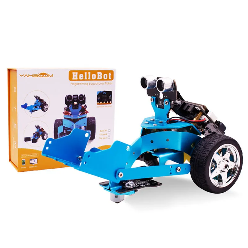 

Hellobot DIY Programming Robot Microbit Educational Kits Arm Forklift Gripper Smart Robot Car