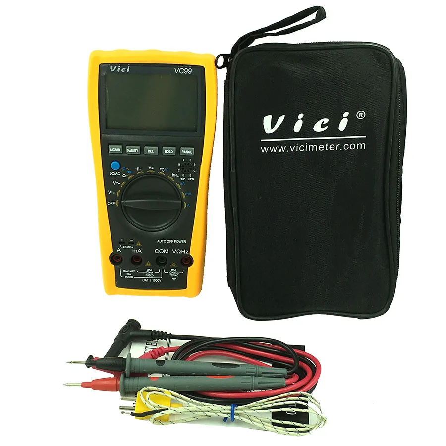 High quality VC99 3 5/6 digital multimeter DC AC voltage current