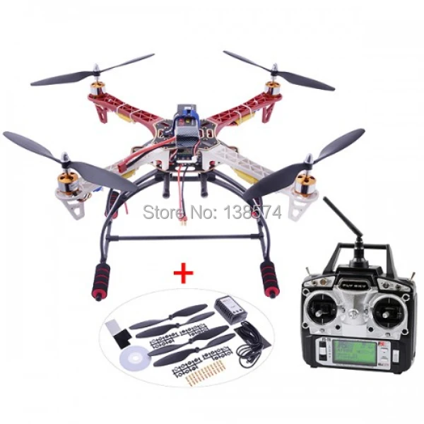 Xiangtat F450 HJ 2 4G 6CH 4 осевой комплект рамы Flysky T6 30A ESC A2212 1000KV w/посадочное шасси для