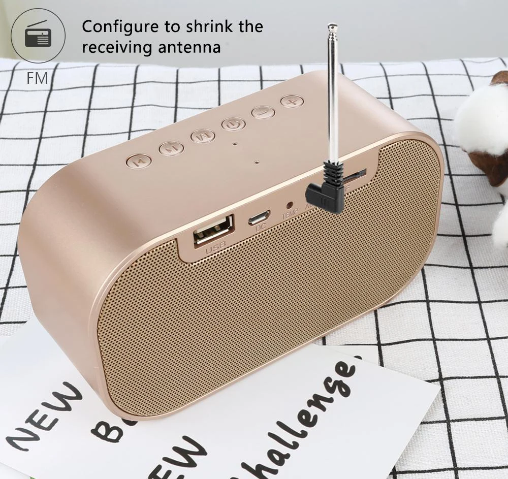 Q9 Bluetooth Speaker LED Alarm Clock With FM Radio AUX TF Portable Wireless Speaker Outdoor Music Player Mirror Surface Altavoz (7)