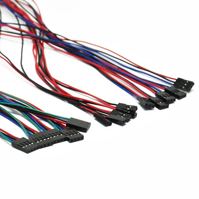 10 шт./лот 70 см 4Pin кабель женский Перемычка провода для Arduino 3D принтер Reprap AL|Детали и
