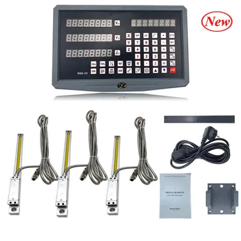Buy Level Measuring Instrument 3 Axis Dro Kit/set SNS-3V Digital Readout With 3 Pcs 5u Linear Optical Ruler Measuring Instrument