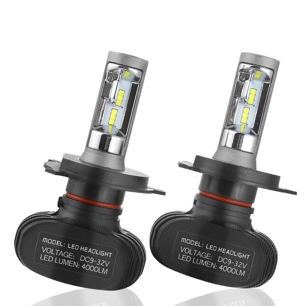 

MUXALL S1 auto Car Headlight lamp H4 H7 Led Bulb 12v 9005 9006 hb4 H3 H11 H1 H8 Automobiles Bulbs Lights 6000K 50W