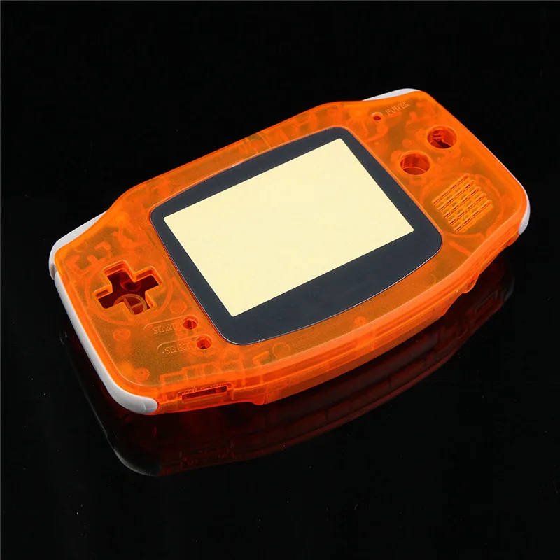 Transparent Orange Clear Full Set Housing Shell Case Cover Frame Repair Parts For Nintendo For GameBoy Advance For GBA