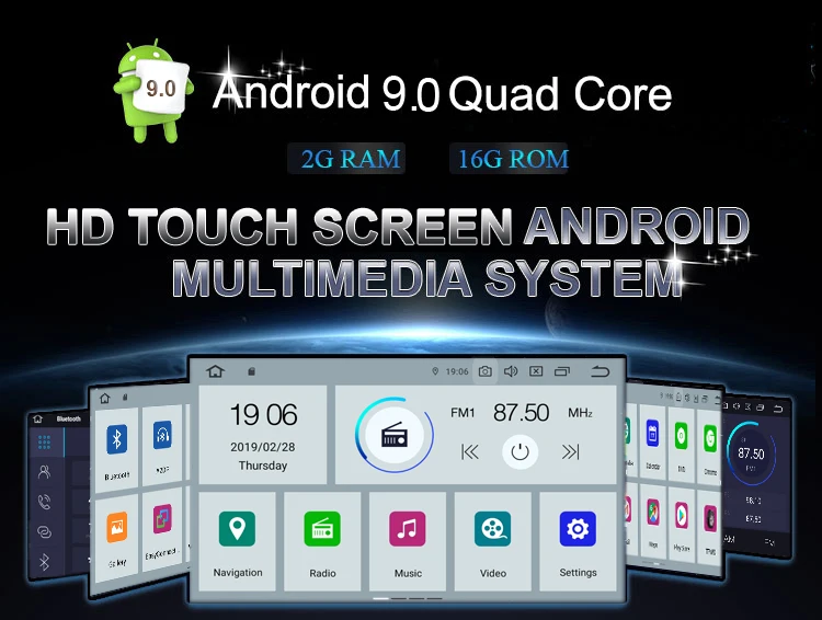 Cheap COIKA 7" Android 9.0 System Car GPS Navi Receiver For Honda Civic 2+16G RAM Radio Stereo RDS WIFI Google SWC BT Music OBD DVR 4
