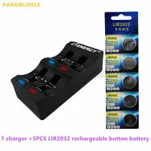 High Quality Universal USB Interface 4-Slot Charger 1PCS + 5PCS Rechargeable Button Battery LIR2032 Button Battery High Quality Universal USB Interface 4-Slot Charger 1PCS + 5PCS Rechargeable Button Battery LIR2032 Button Battery