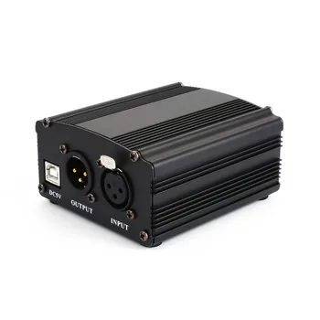 

48V USB Phantom Power Supply USB2.0 Cable Dual Plug Microphone Cable For Micro Microphone Condenser Recording Equipment dropship