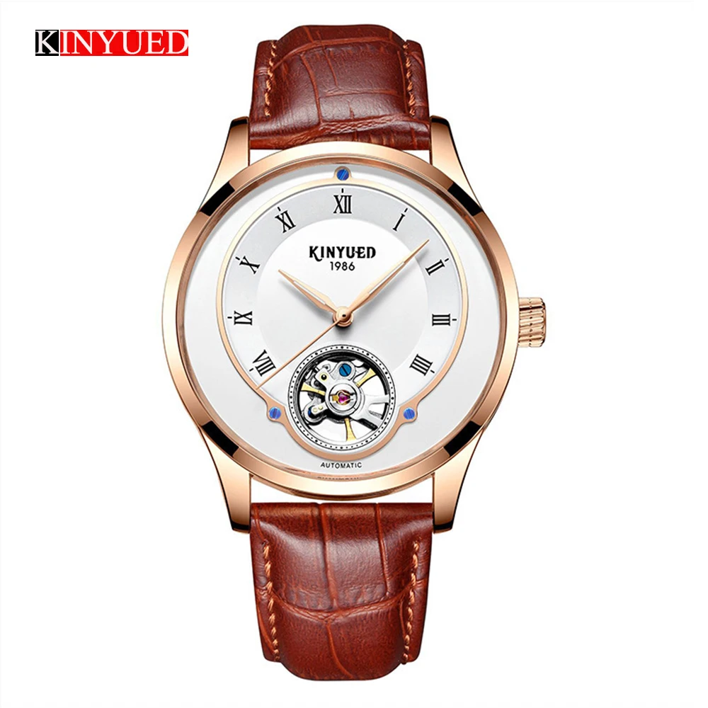 

Top Brand Men Watches Automatic Mechanical Watch Tourbillon Sport Clock Leather Casual Business Retro Wristwatch Relojes Hombre