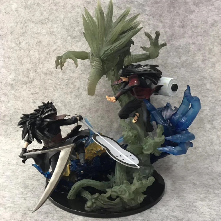 

NARUTO Uchiha Madara Susanoo vs Hashirama PVC Action Figure Anime Collectible Toys Naruto Shippuden Madara Hashirama Figurine