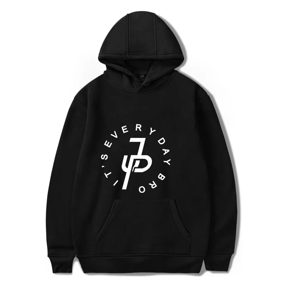 Толстовка унисекс Jake Paul черная/белая толстовка с капюшоном в стиле хип-хоп