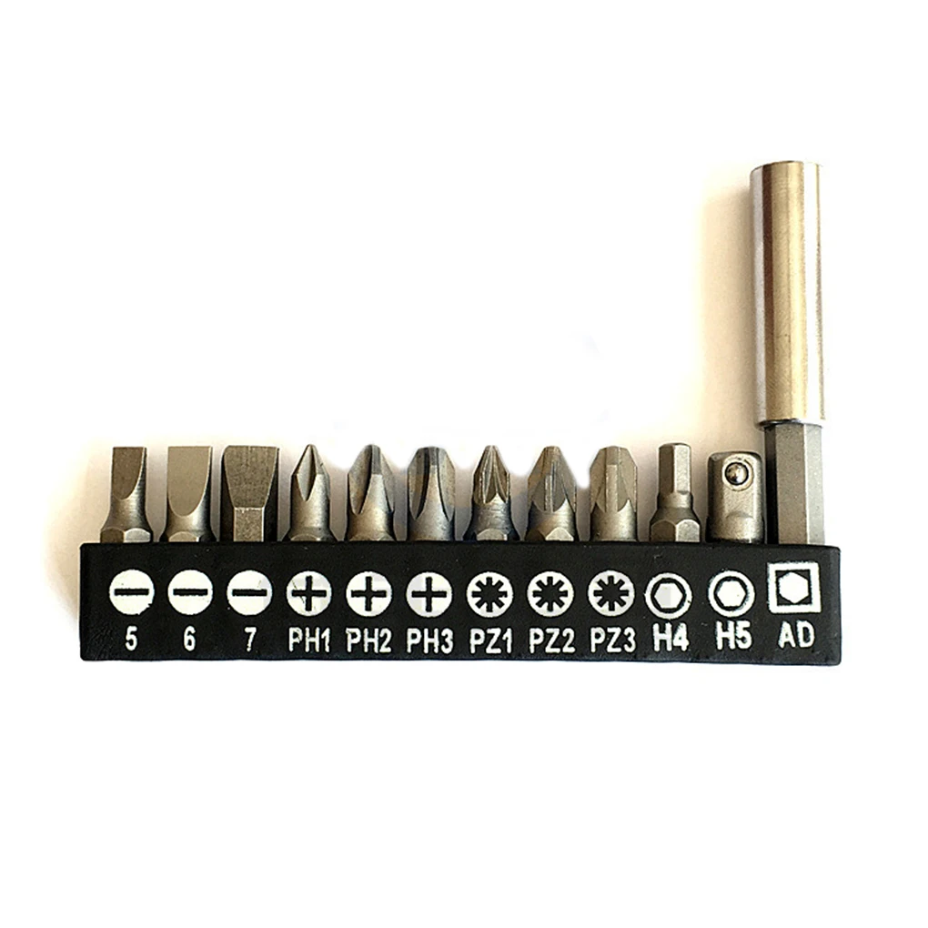 

12Pcs/Set Security Tamper Proof Magnetic Screwdriver Drill Bit Screw Driver Bits Hex Torx Flat Head 1/4" Conversion Hand Tools