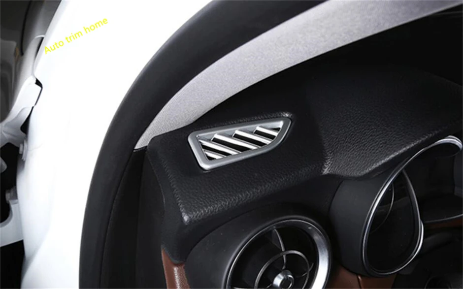 

LAPETUS ABS Side Air Conditioning AC Outlet Vent Frame Cover Trim 2 Pcs For Alfa Romeo Stelvio 2017 2018 2019 Carbon Fiber Look