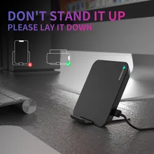 Wofalo Wireless Charger, Fast Wireless Charger Charging Pad Stand(No AC Adapter) Fast Charge for iPhone X /8/8plus(7.5w)