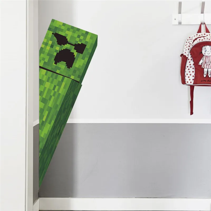 Мультфильм 3D яркие наклейки на стену для детей комнаты художественная роспись Стива плакат домашний декор популярные игры настенные наклейки