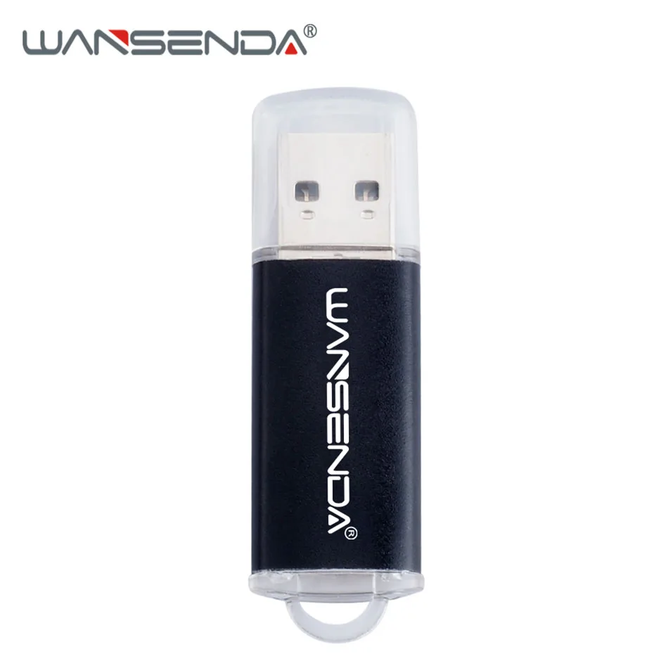 Wansenda USB 3,0 USB флеш-накопители высокоскоростной флеш-накопитель 256 ГБ 128 Гб 64 ГБ 32 ГБ 16 ГБ 8 ГБ 4 ГБ Оригинальные Портативные флеш-накопители - Цвет: Черный