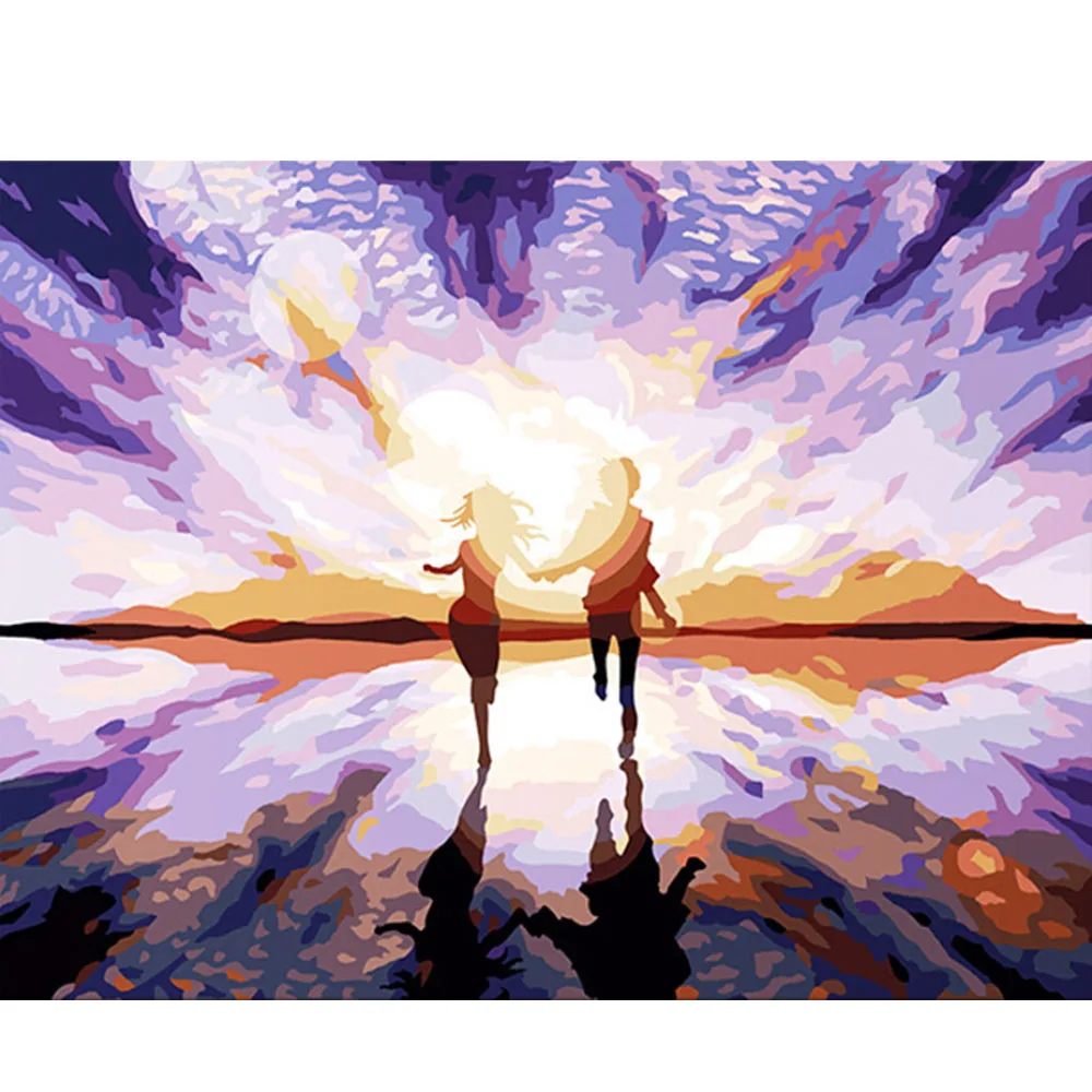 

YANXIN DIY Framed Painting By Numbers Oil Paint Photo Wall Art Digital Pictures Painting Decor For Home Decoration Gifts C087